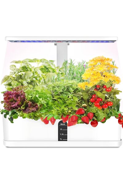 SCIENISH Hydroponics Growing System 9 Pods Smart Indoor Garden with LED Grow Light