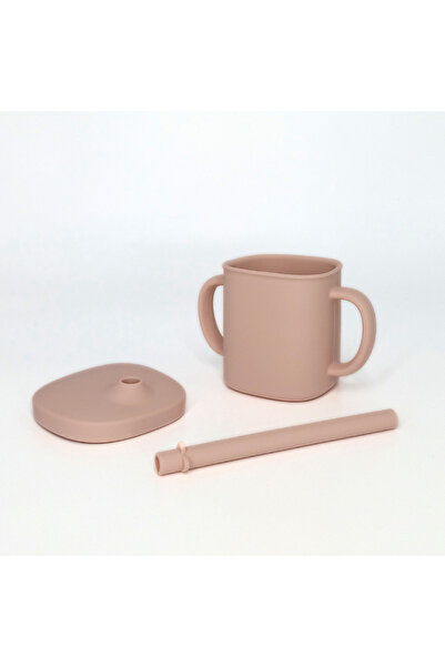 Coccorito Cana cu pai si capac din silicon, Coccorito, Soft Pink