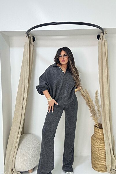 Sohotique By P Yumoş Knitwear Trousers Smoked