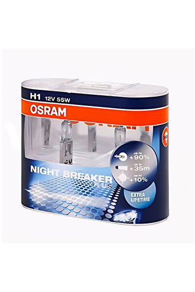 FRT Ottoman Mega Oto Market H1 Night Breaker 12V 55W Ampul Ultra Parlak Beyaz...