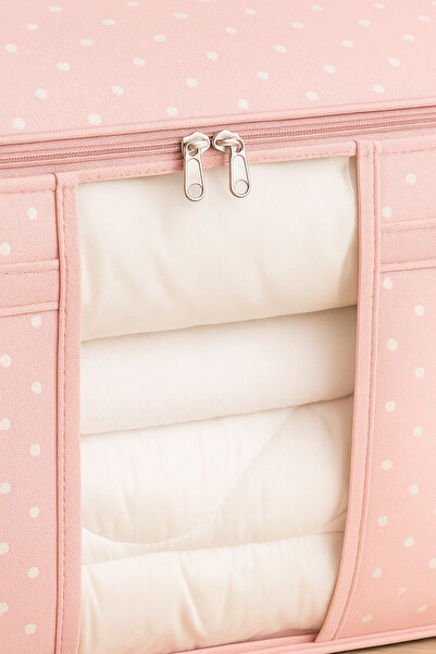 Serstil Μαξιλαροθήκη με παράθυρο 75 X 40 X 40 εκ. - Ροζ με στίγματα