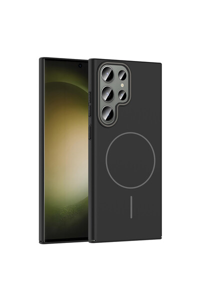 ceppark غطاء جوكو سامسونج جالاكسي S24 الترا بروش ماجسيف - أسود