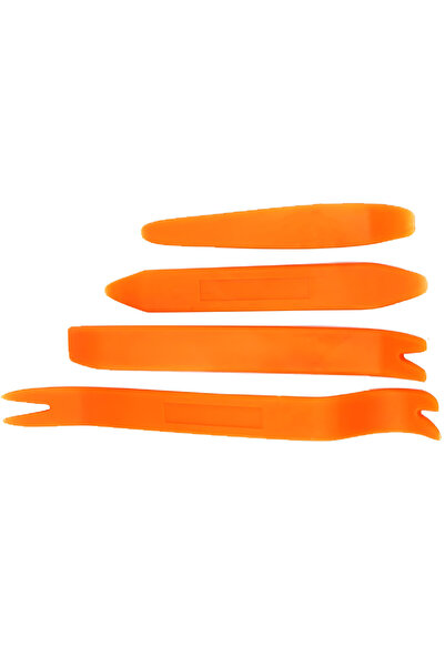 Mega Oto Market 4 Pieces Orange Portable Trim Removal Tool