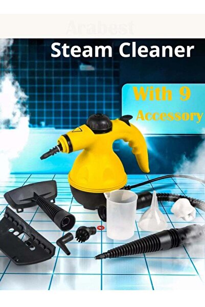 COOYA Portable Handheld Steam Cleaner 1000w Multifunctional High Temperature With 9 Pieces Accessories