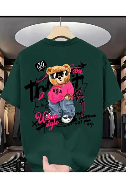 ORVIO Group Urban Style Figürlü Arka Printed Men's T-Shirt