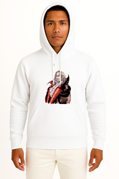 Bahriyeli Collection με κουκούλα Εικονογράφηση του Καταραμένου Βασιλιά, Φούτερ Unisex με σχέδιο στήθους Castlevania