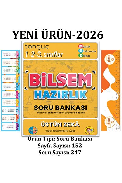 Tonguç Yayınları 1-2-3. Sınıflar İçin Bilsem Hazırlık Soru Bankası+Sezgistore...