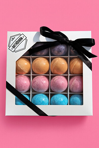 Bathqueen Nem Bombası - 16 Adet 45gr - Manikür & Pedikür - Spa - Nemlendirici - Tazeleyici (EPSOM SALT)