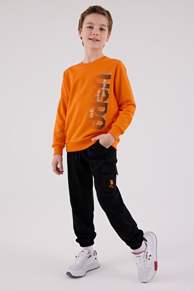 U.S. Polo Assn. Boys' Tracksuit Three Thread Woven, Without Shardons