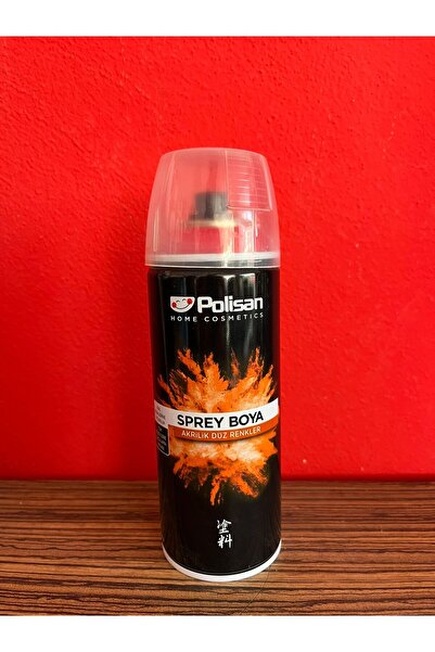 Polisan Akrilik Mat Siyah Sprey Boya 400ml