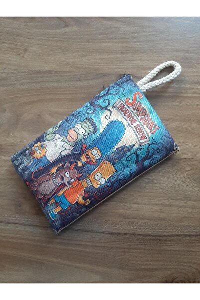 OWLBAG COMPANY OWL BAG simpsons horror show Πορτοφόλι με σχέδιο με μοτίβο, θήκη για στυλό, οργανωτής τσάντας