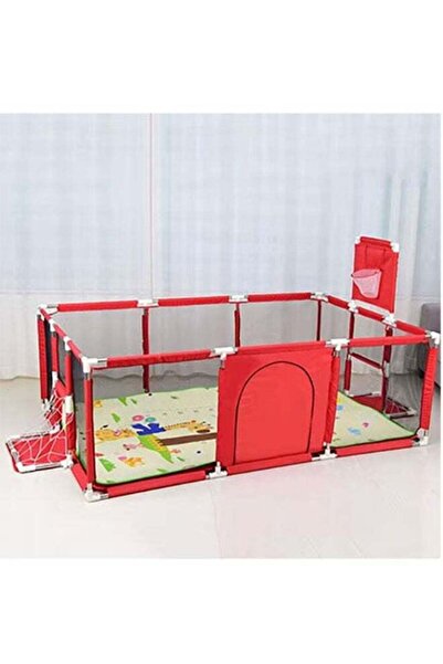 Arabest سياج لعب قابل للطي للأطفال مع حلقة سحب، 230 × 122 × 107 سم، لتشجيع ال...