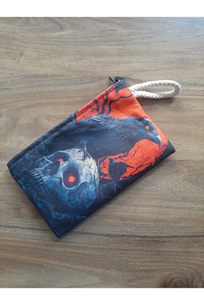 OWLBAG COMPANY حقيبة OWL BAG بتصميم جمجمة وغراب بنمط قوطي، حافظة أقلام وحقيبة...