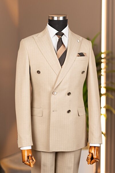 Terziayhan Exclusive Men's Double-Breasted Suit Slimfit