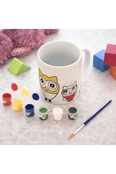 Other 330ml porcelain mug with owl painting