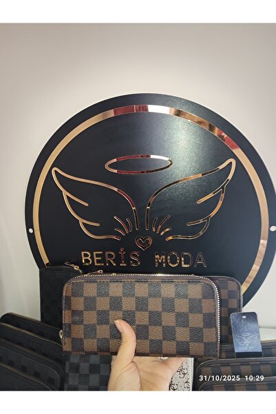 berismoda Women's Young Visor Monogram Patterned Modern Wallet