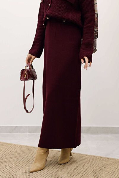 Tesettür Dünyası Трикотажна спідниця TSD250242 Мурдем