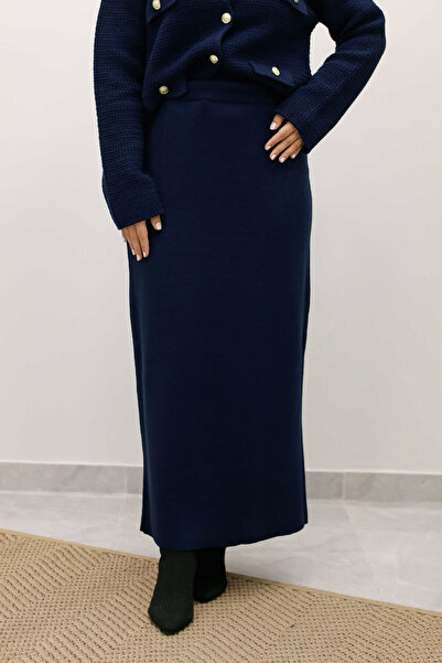 Tesettür Dünyası Футболка Etek TSD250242 Lacivert