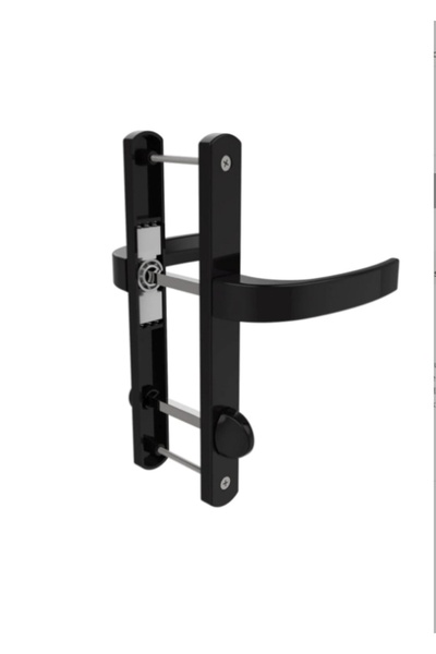 Günalp Pvc Aksesuar مقبض باب المرحاض ويندو فورم باللون الأسود