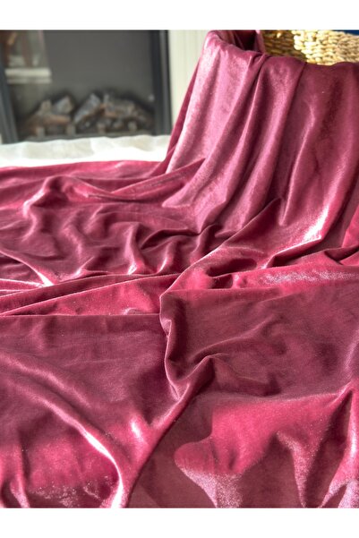Hayalet kumaş Dusty Rose Velvet Fabric