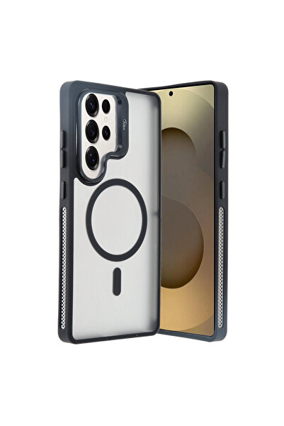 ceppark غطاء Joko Samsung Galaxy S25 Ultra فلات لينس ماجسيف - أسود