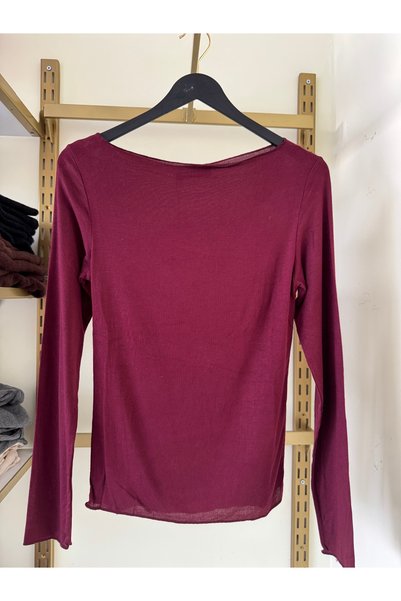 LUMERA BY TUĞBA KARADAĞ Transparan Uzun Kollu Basic Bluz - Siyah / Beyaz / Ka...