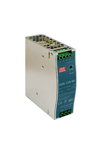 Meanwell Switching power supply, 48V / 2.5A, DIN rail - MEAN WELL EDR-120-48