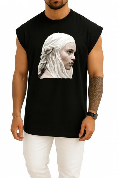 Bahriyeli Collection oversized Στολή με σχέδιο στήθους Game Of Thrones Daener...