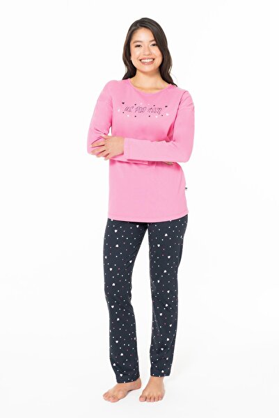 U.S. Polo Assn. Women's Home Wear Pajama Set, Transitional , Combed Cotton Set 100% Cotton