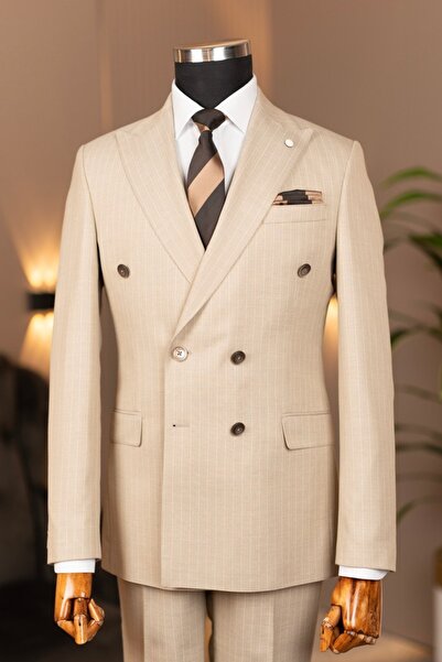 Terziayhan Exclusive Men's Double-Breasted Suit Slimfit