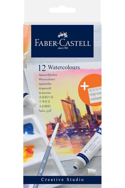 Faber Castell Faber-Castell Creative Studio Watercolor Set 12x9ml Tubes