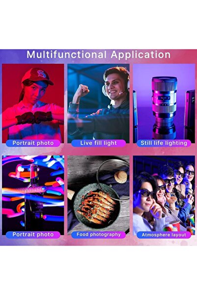 ulanzi VL120 RGB LED Video Light, 360° Full Color Portable Camera Light, CRI 95+, 2500-9000K, 3100m