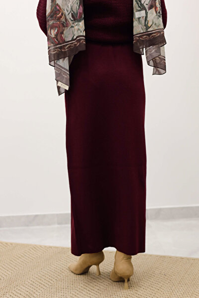 Tesettür Dünyası Трикотажна спідниця TSD250242 Мурдем