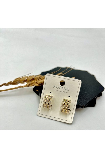 XUPING JEWELRY حلق من الفولاذ بحجر الزركون