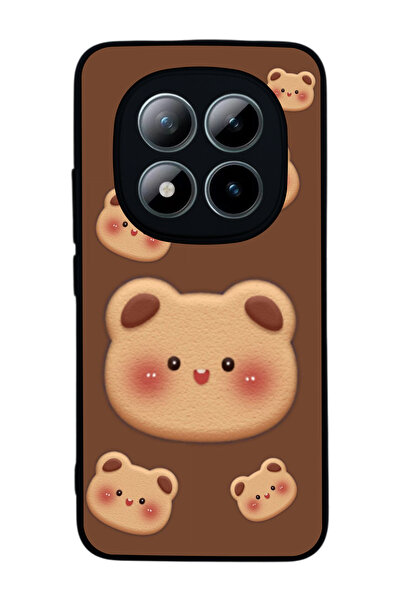 Aksel Kılıf متوافق مع هاتف Xiaomi Redmi Note 15 Pro Plus مطبوع ، أسود غير لام...