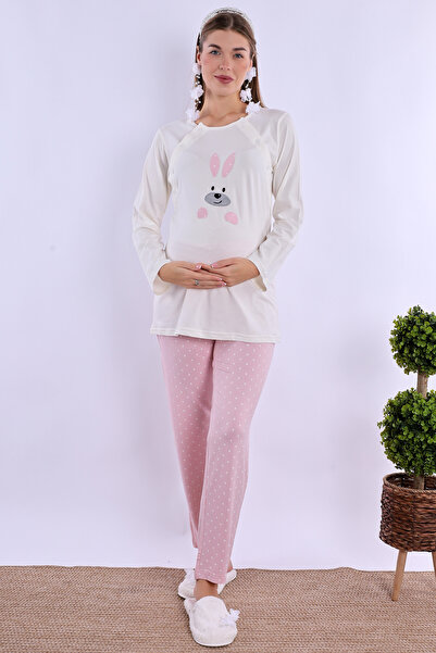 ByLohusa Effortt Pink Maternity Pajama Set