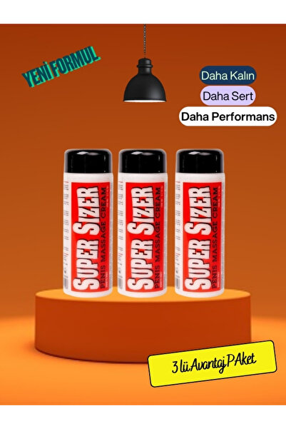 BRKN Super Sizer Günlük erkek özel bölge kremi 200 Ml 3 Adet