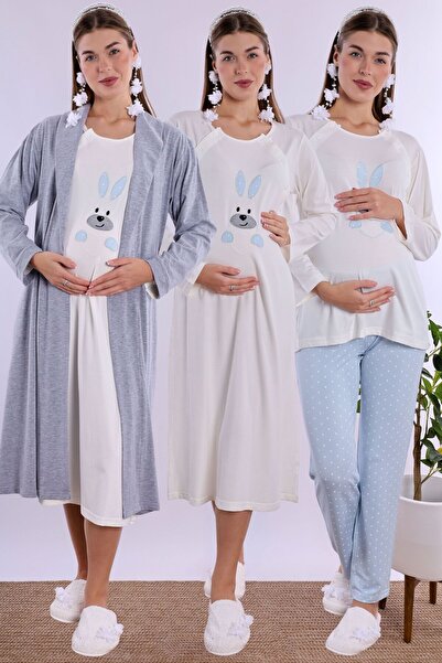 ByLohusa مجموعة الأمومة الحملية الزرقاء من Effortt