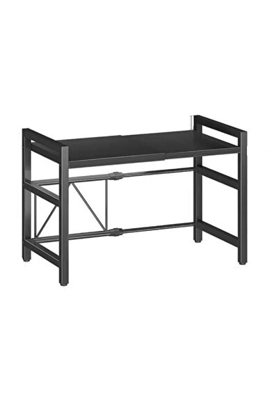 OEM Extendable kitchen shelf, height adjustable shelf, BLACK