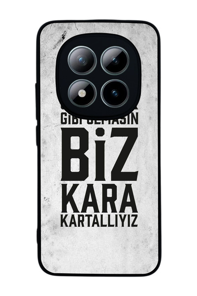 Aksel Kılıf Xiaomi Redmi Note 15 Pro Uyumlu Baskılı, Mat Siyah,Yumuşak Siliko...