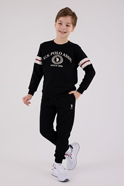 U.S. Polo Assn. Boys' Tracksuit Set Three Yarns Without Shardon