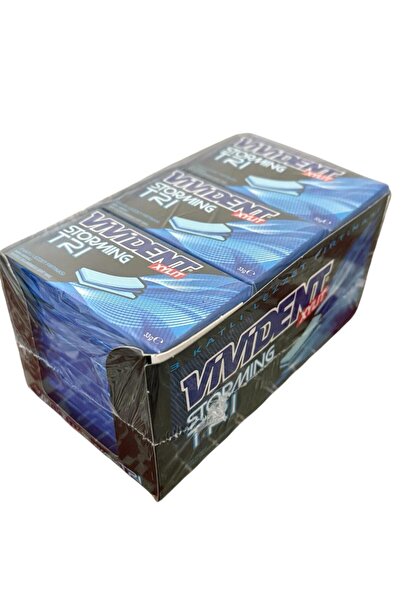 Vivident علكة ستورمنج بنكهة النعناع خالية من السكر 33 جم × 18 قطعة