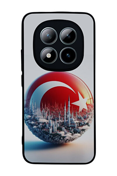 Xiaomi Redmi Note 15 Pro Plus Compatible Printed, Matte Black,Silicone, Protective,Shock Absorbing Cover,Case
