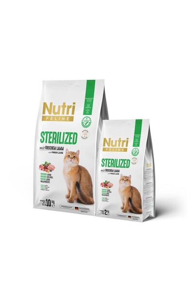 Tedarik Genel Nutri Feline Sterilized Taze Kuzu Etli Kısırlaştırılmış Kedi Ma...