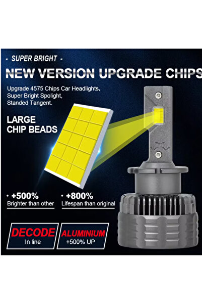 Ruan Set 2 becuri auto LED D2S /R 180W/set canbus 23000 lumeni 6000k