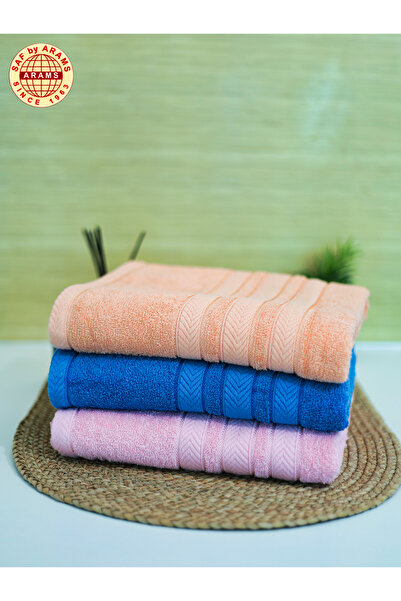 Saf By Arams Jumbo Bath Sheet (3 Pack, 90x180 cm),450 GSM 100% Cotton Highly Absorbent and Quick Dry Towel.