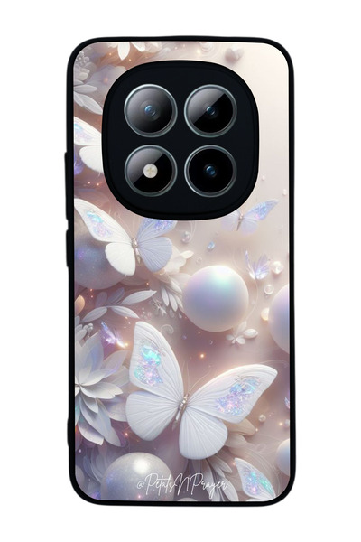 Redmi Note 15 Pro 4G Compatible Printed, Matt Black,Soft Silicone, Protective,Shock Absorbing Cover,Case