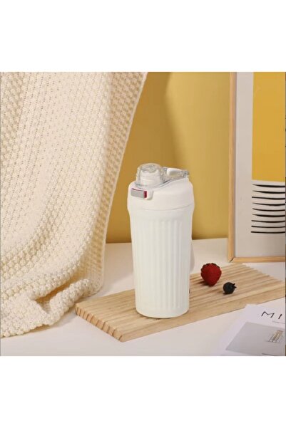Generic 780ml Color Gradient Ribbed Thermal Water Cup or Flask with Foldable Handle HZ061