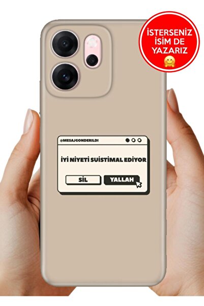 OPPO Reno 14F 5G Kılıf Yerli Üretim Desenli Kapak Yallah