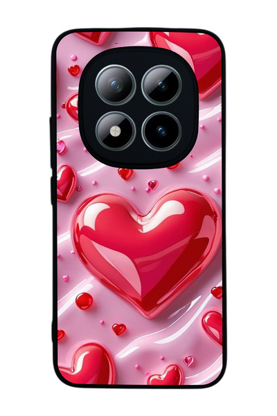 Aksel Kılıf هاتف Redmi Note 15 Pro 4G متوافق مع مطبوع، أسود مطفي، سيليكون ناع...